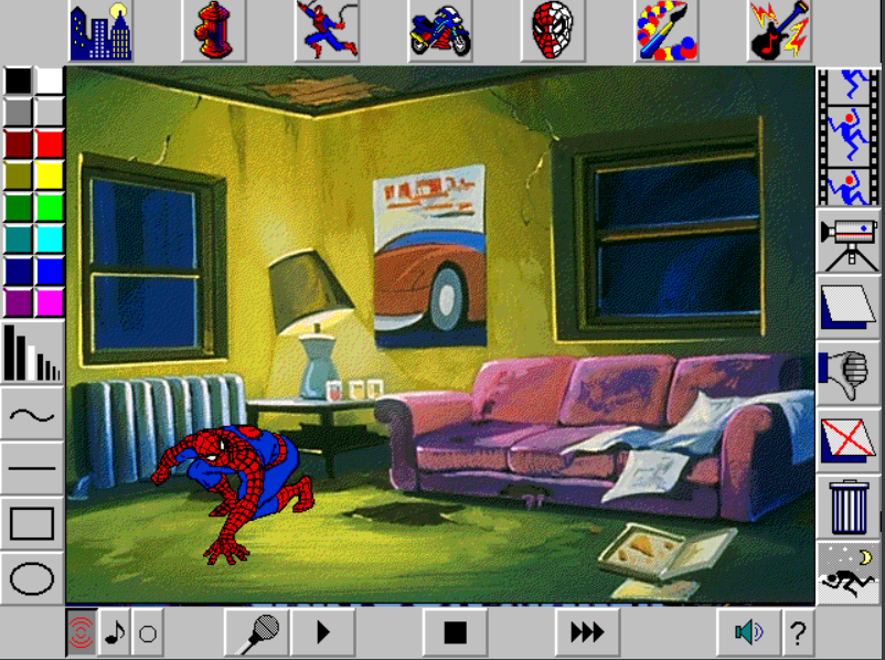 Spider-Man has a gritty apartment