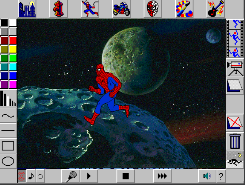 Spider-Man in space